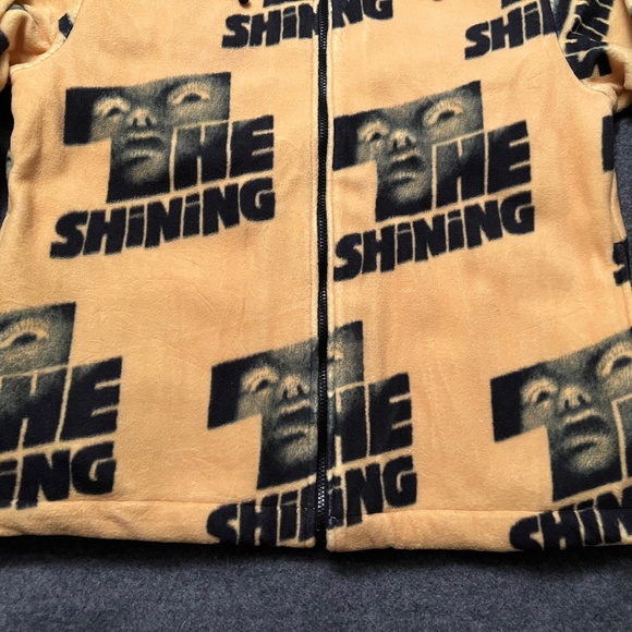 DUMBGOOD x THE SHINING Repeat Logo Zip Up Polar Fleece Hoodie Kubrick Collection - Picture 2 of 16